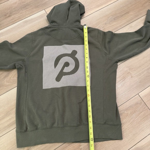 Peloton Full Zip Hoodie Women's XL Green Logo Sleeve Zip Up Sweatshirt - Picture 5 of 6